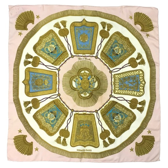 Hermes Accessories - HERMES Poste et Cavalerie Carre 90 Silk 100% Scarf HE4222